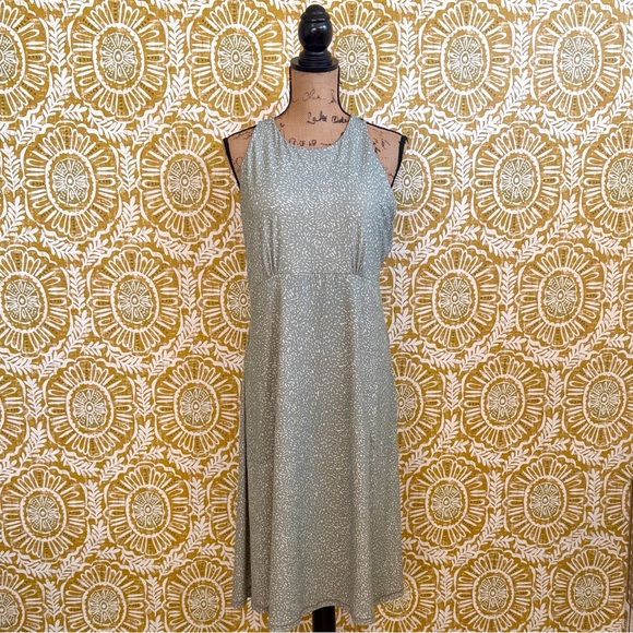 Prana Jewel Lake Sleeveless Summer Dress in Juniper Green Sharkstooth Sz XL - Picture 4 of 13